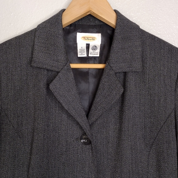 Talbot Vintage Wool 3-Button Office Business Blazer Jacket Sz 6 - Picture 5 of 13